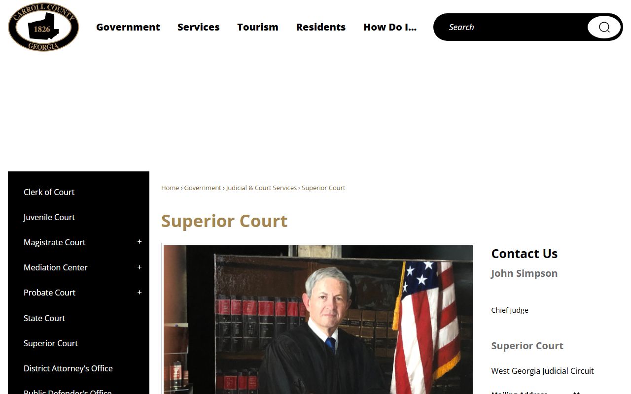 Heard County court dockets West Georgia Circuit Superior Court context