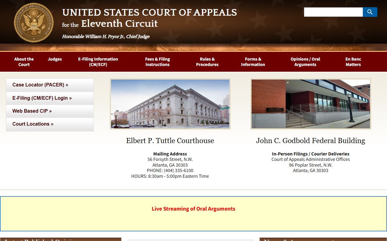 Eleventh Circuit federal appeal source for Heard County federal court records