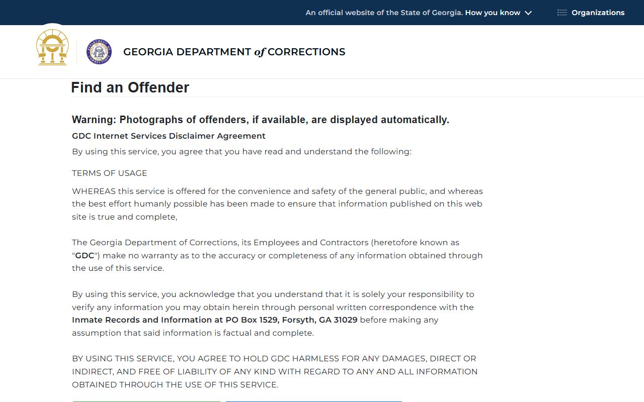 Heard County inmate records and Georgia Department of Corrections offender search