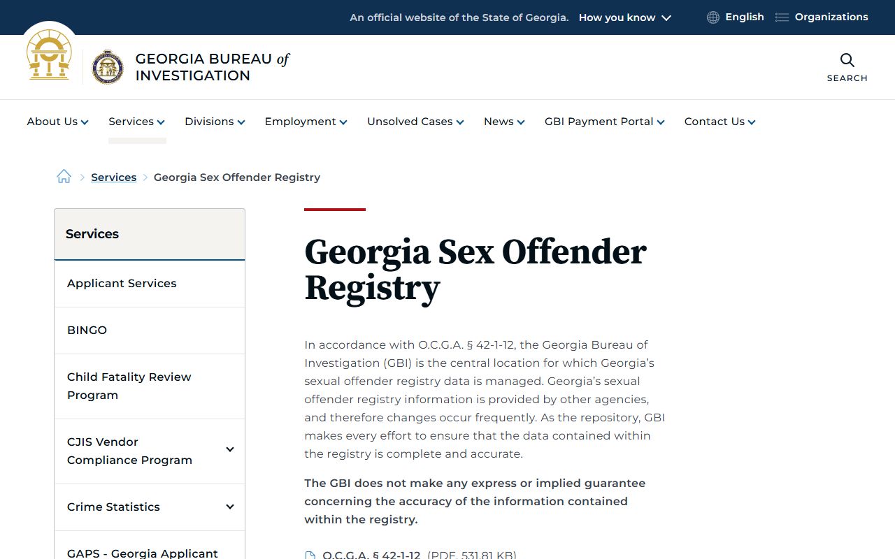 Heard County warrant records and Georgia sex offender registry search resource